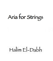 Score cover Aria for Strings