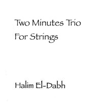 Score cover Two Minutes Trio for Strings
