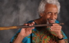Halim playing Amerindian Flute