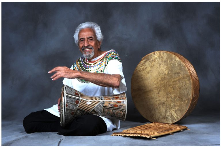 Halim El-Dabh with Drums
